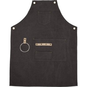 Resim Derin Gri Kuaförlük Önlük Önlük Şef Berber Önlüğü Kadın Erkek Barista Barmen Cepler Ev Berber Aşçı Kahve Restoran (Yurt Dışından) 