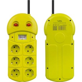 Resim Vea Ve-970b 6 Lı 1.5 Metre Grup Priz Uzatma Kablosu 3860 Watt 16 Amper Isınmaya Dayanıklı 