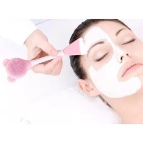 Resim Eco Lounge Silikon Yüz Temizleme Fırçası ve Maske Uygulama Spatulası 