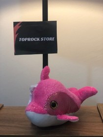 Resim Sevimli Yunus Balığı Peluş Oyuncak Hediyelik Oyuncak Anahtarlık Uyku Arkadaşı 12 Cm PEMBE 