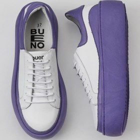 Resim Bueno Shoes Mor Beyaz Deri Kadın Sneakers 01wv5503 