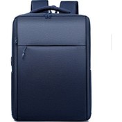 Resim Fashion Smart Backpack Trend 15.6 Laptop Notebook Bilgisayar Sırt Çantası Gri (Yurt Dışından) 