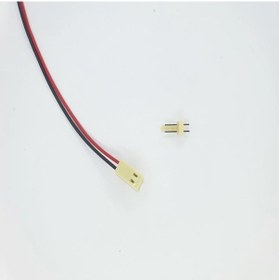 Resim Sanec 2,54mm 2 Pin 2510 Kablolu Dişi Konnektör + 180d Erkek Pcb Tipi 10cm - 0,50mm - Çift Taraflı 