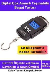 Resim Carlburn Deluxe Lcd Ekran Seyahat Bavul Ağırlık Tartı Dijital Çok Amaçlı Taşınabilir Bagaj Tartısı Max 50 Kg 