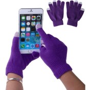 Resim Liangduo Shop Mor Tarzı Yeni 1 Çift Unisex Kış Sıcak Kapasitif Örgü Eldiven El Isıtıcı Dokunmatik Ekran Akıllı Telefon Перчатки Без Пальцев (Yurt Dışından) 