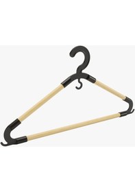 Resim Ahşap 3 'lü Elbise Askısı 