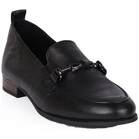 Resim Mammamia D24ya-3470 Kadın Deri Loafer Ayakkabı D24YA-3470-R7307 Siyah 
