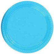 Resim Tabak Yuvarlak 22 CM Mavi 25 Adet 