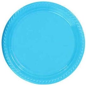 Resim Tabak Yuvarlak 22 CM Mavi 25 Adet 