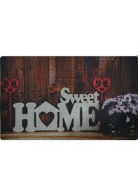 Resim Sweet Home Temalı Kauçuk Kapı Önü Paspası 