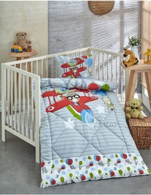 Resim Komfort Home Ranforce Bebek Yorgan Seti Pamuk / V12 