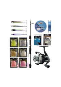 Resim Yekoutdoor Arrow Worm Lrf Seti Okuma Lrf-tele-706ul 212cm 1-8 Gr Lrf Kamışı&okuma Revenger Rv-25 Fd Olta Makinesi 
