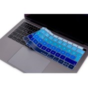 Resim McStorey Laptop Macbook Air Klavye Kılıfı Türkçe Q Harf Baskılı A1932 ile Uyumlu Ombre 