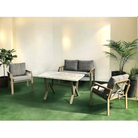 Resim Tu Tienda Nergiz Model Bal Köpüğü Metal Renk- 2 1 1 Masa Bahçe Balkon Mobilyası,kayrak Gri K.kayrak Gri 