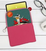 Resim Bk Gift Gift Pop Art Tasarımlı Taşınabilir Koruyucu Tablet Kılıfı & Organizer Çanta - Pembe-8 