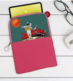 Resim Bk Gift Gift Pop Art Tasarımlı Taşınabilir Koruyucu Tablet Kılıfı & Organizer Çanta - Pembe-8 