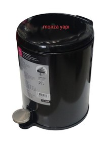 Resim Primanova Cigo Pedallı Çöp Kovası Soft Siyah 6 L Siyah 