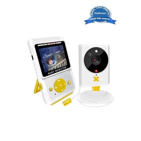 Resim Akıllı Bebek Kamerası Monitörlü Karşılıklı Konuşma Özellikli Sıcaklık İzleme 2.4 İnç Bebek Kamerası 