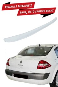 Resim Otowinn Renault Megane 2 Bagaj Üstü Spoiler Beyaz 