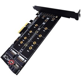 Resim M.2 Nvme Ssd To Pci-E X4 Sata 4898P Çevirici Adaptör Dönüştürücü 