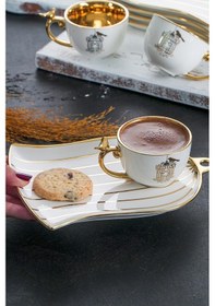 Resim ACAR Story 6 Kişilik Porselen Kahve Fincanı Takımı HXF-012090 