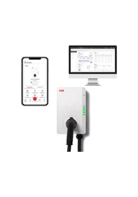 Resim Abb Terra AC 22 KW Duvar Tipi Kablolu Elektrikli Araç Şarj İstasyonu 