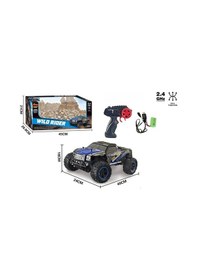Resim Şarjlı 1:10 Rc Dev Off-road Araba 15km/h Hızlı Arazi Aracı 40 Cm - Mavi 