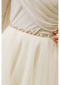 Resim Manuka İnci Ve Halka Sıralı Kemer Gold Gold 