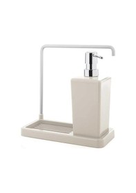 Resim Luna Mutfak Sıvı Sabunluk Bej, Bez Askılı-1165 