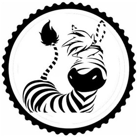 Resim Sevimli Zebra Tasarım Sticker 30 X 30 Cm 
