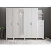 Resim Açelya Portmanto Vestiyer Beyaz- Ücretsiz Kurulum M7 270 cm 