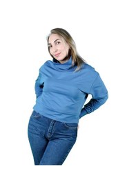 Resim Kadın 2 İplik Degaje Yaka Sweatshirt Karışık 