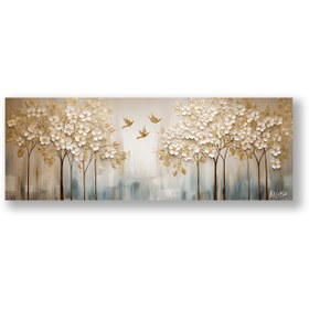 Resim Uçuşan Kuşlar - 140x50 