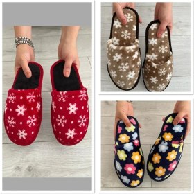 Resim Nisanur Shoes 3'lü Karışık Desen Kadın Ev Terliği, Misafir Terliği, Çeyiz Bohça Terliği 