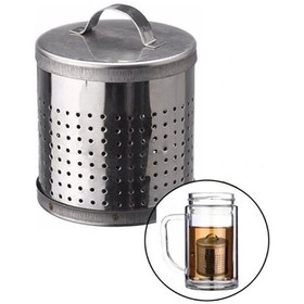 Resim Büyük Metal Çay Süzgeci Çok Renkli 