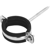 Resim Tirfon Kelepçe - 4P = 100 Lük Pvc Boru Için 10 Cm Vidalı 