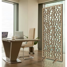 Resim Liar Ahşap Seperatör (Paravan) - KSP-30 - (18 mm) - (100 cm x 210 cm) - (Ham) 