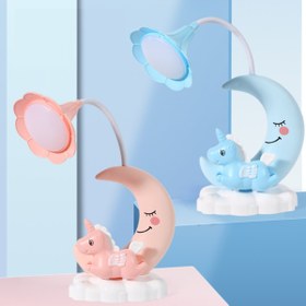 Resim Livava Unicorn Ve Ay Masa Lambası, Pembe, 20x17 