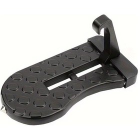 Resim Gaojunshop01 Siyah Katlanır Araç Kapısı Basamağı Emniyet Çekici Kaymaz Tekerlek Dayanıklı Alüminyum Alaşım 