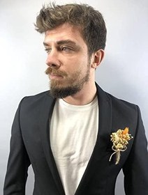 Resim Turuncu Otlu Damat Yaka Çiçeği 10 Adet 
