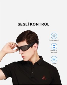 Resim OhO sunshine T8 Pro Akıllı Güneş Gözlüğü - Bluetooth 5.2, Sesli Komut, Müzik ve Çağrı Kontrolü- Wireless Kulaklık 