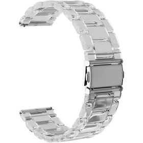 Resim Forzacase Huawei Watch Gt2 46 Mm İle Uyumlu Transparan Şeffaf Baklalı Kordon Kayış - Fc763 Şeffaf 