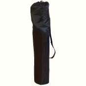 Resim Ekstra Büyük Ağır Hizmet Tipi Açık Hava Mobilya Depolama Çantası - Dayanıklı Polyester Taşınabilir Organizatör, Bağcıklı Kapanış, Tüm Mevsimler İçin Kamp Ekipmanı, Sandalyeler, Masa ve Yastıklar İçin Siyah Kapak, Güçlü Omuz Askıları ile Şık Tasarım 