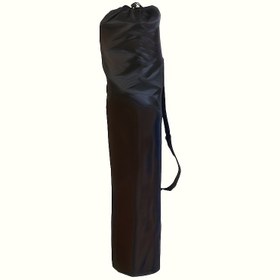 Resim Ekstra Büyük Ağır Hizmet Tipi Açık Hava Mobilya Depolama Çantası - Dayanıklı Polyester Taşınabilir Organizatör, Bağcıklı Kapanış, Tüm Mevsimler İçin Kamp Ekipmanı, Sandalyeler, Masa ve Yastıklar İçin Siyah Kapak, Güçlü Omuz Askıları ile Şık Tasarım 