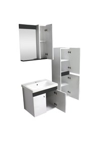 Resim Karen Banyo New Bahar 60 Cm Banyo Dolap Boy Dolap Hediyeli Beyaz 