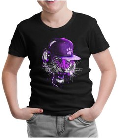 Resim Pençe - Kaplan Siyah Çocuk Tshirt 