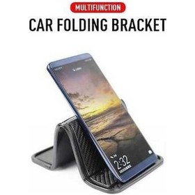 Resim Pazly Telefon Silikon Pu Ped Nano Kaymaz Katlanır Coaster Araba Braketi Pratik - Vz - - 