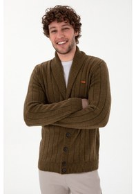 Resim U.s. Polo Assn. Erkek Haki Hırka Triko 50297061-vr027 Haki 