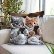 Resim Bohem Tarzında Canlı Kısa Peluş Yastık Kılıfı, 45.72X45.72 cm Ölçülerinde, Oturma Odası ve Yatak Odası Dekorasyonu İçin Uygun, Ev Dekorasyonu ve Stüdyo Fotoğrafçılığı İçin Mükemmel (Yastık İçeriği Dahil Değildir). 