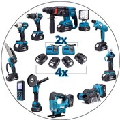 Resim Branzeg BRZMS1136V 2X Şarjlı Cihazı 11'li Şarjlı Matkap Seti 